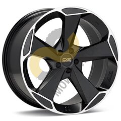 OZ Aspen 10x21 5x112 ET52 Dia79 Matt Black Diamond Cut