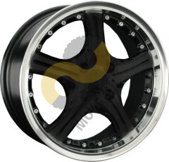 LS Wheels LS322 7.5x17 5x100  ET35 Dia73.1 BKL ()