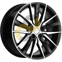 Khomen Wheels KHW1807 8.0x18 5x112  ET39 Dia66.6 Black-FP 