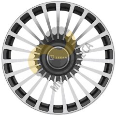 Vissol F-1298 8.5x20 5x108 ET40 Dia63.4 Gloss Black with Machined Face