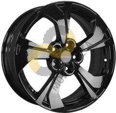 Khomen Wheels KHW1724 7x17 5x114,3 ET45 Dia60.1 Black