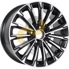 KDW KD1610 6.5x16 5x114,3 ET50 Dia66.1 Black Front Polished