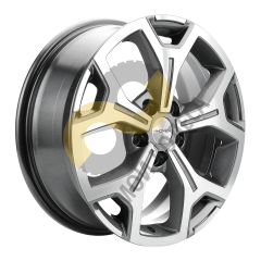 Khomen Wheels KHW1710 6.5x17 5x108  ET50 Dia63.3 Gray-FP ()