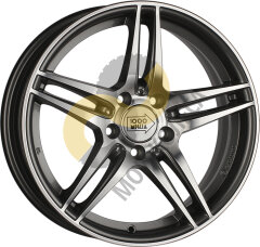 1000 Miglia MM037 7.5x17 5x112  ET47 Dia66.6 Anthracite Polished ()