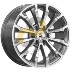 Skad КР006 8.5x20 6x139,7  ET25 Dia106.1 Diamond Gloss Graphite 