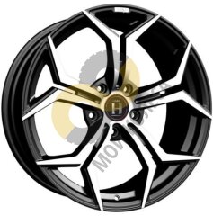 HARP Y-50 9x20 5x112  ET25 Dia66.6 Satin Black Machined ()