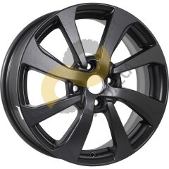 KDW KD1640 6x16 4x100 ET37 Dia60.1 Matt Black Painted