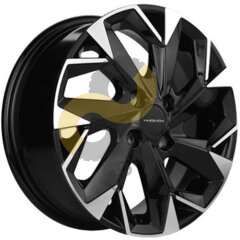Khomen Wheels KHW1508 6x15 4x100  ET40 Dia60.1 Black-FP 