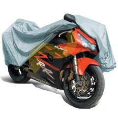Защитный чехол-тент на мотоцикл AVS МС-520 "L" 229х99х125см (водонепроницаемый)
