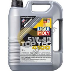 Моторное масло Liqui Moly Top Tec 4100 5W-40 синтетическое 5 л.