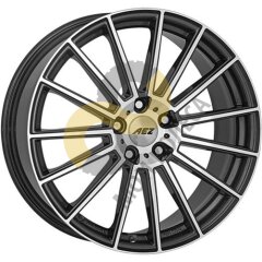 AEZ Steam 8.5x19 5x108  ET47 Dia63.4 Graphite Front Polished ()