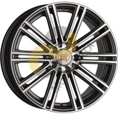 1000 Miglia MM1005 8x18 5x120  ET30 Dia72.6 Dark Anthracite Polished ()