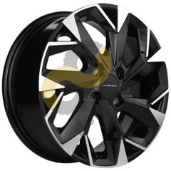 Khomen Wheels KHW1402  5.5x14 4x100  ET46 Dia54.1 Black-FP 