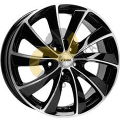 Rial Lugano 7.5x17 5x100  ET36 Dia63.3 diamant-schwarz frontpoliert ()