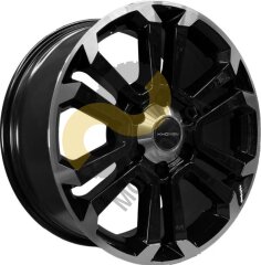 Khomen Wheels KHW1817 7.5x18 6x139,7 ET30 Dia108.1 Black-FP