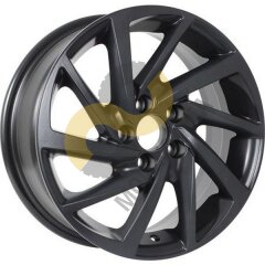 KDW KD1530 6.0x15 5x100 ET38 Dia57.1 Matt Black Painted