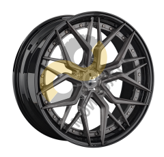 LS Forged FG35 10.5x21 5x112 ET43 Dia66.6 ALBRSD-GM/BK